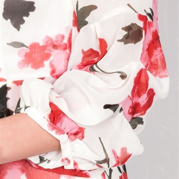 CHIC FLORAL MAXI ROMPER - Picture 3 of 4